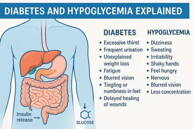 Diabetes and hypoglycemia explained Symptoms, diagnosis, treatment, and daily management