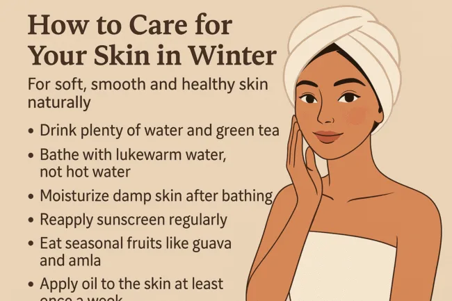 How to care for your skin in winter for soft, smooth and healthy skin naturally
