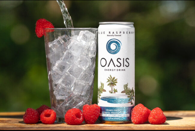 Oasis energy drink debuts with natural ingredients for clean, sustained energy