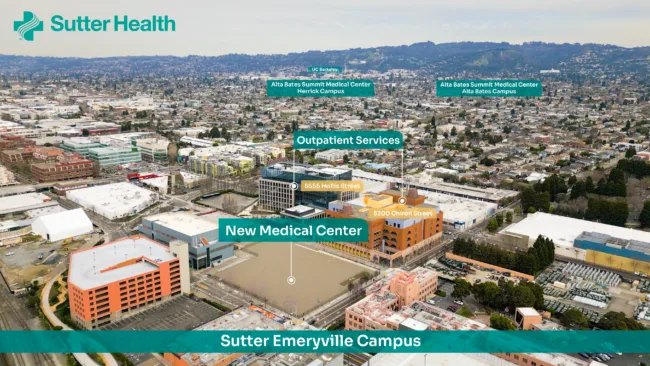 Sutter Health is making a $1B investment in East Bay healthcare, bringing a new medical center and expanded services.