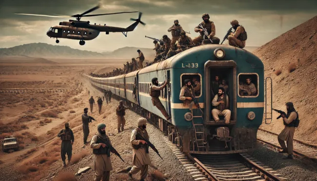 Representative image: The Baloch Liberation Army hijacked a train in Pakistan, killing 20 military personnel and taking 182 hostages.