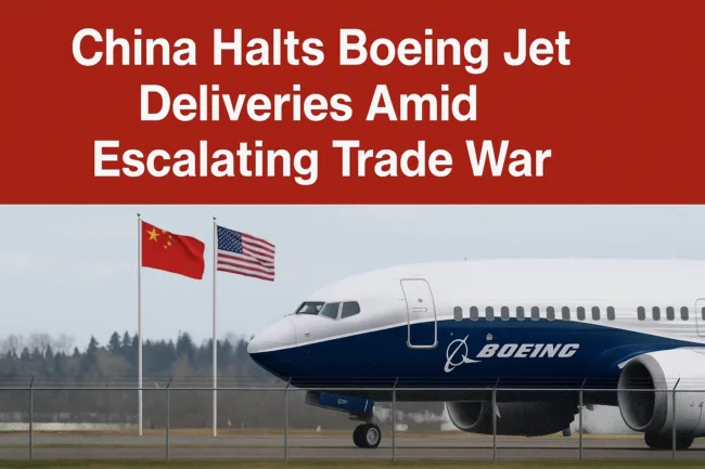 Beijing Orders Airlines to Halt Boeing Jet Deliveries as Trade Tensions Escalate