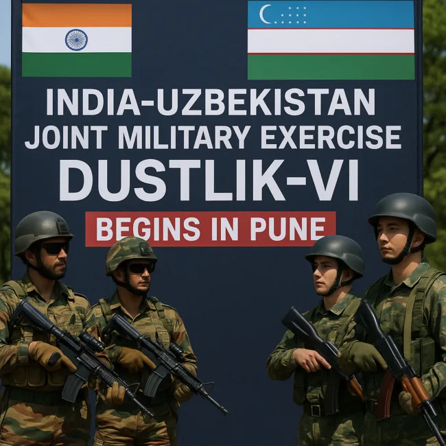 India-Uzbekistan Joint Military Exercise DUSTLIK-VI Begins in Pune With Focus on Counterterrorism Operations