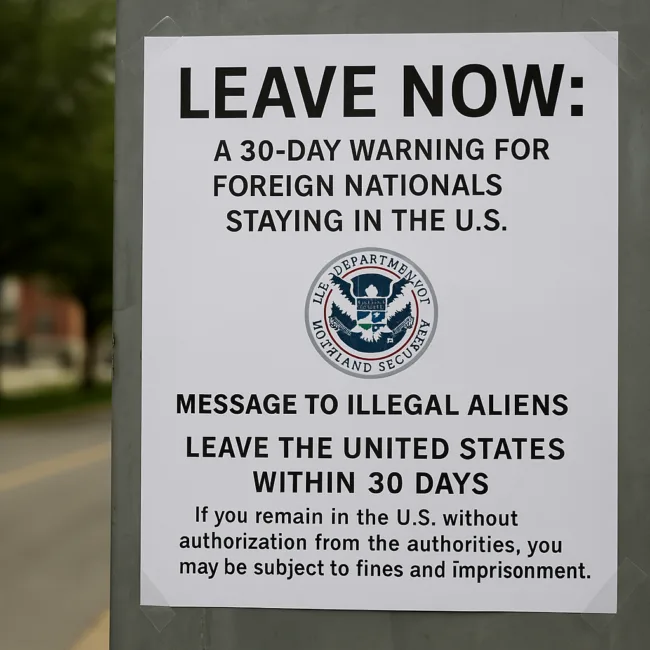 US issues 30-day ultimatum for undocumented foreign nationals to register or self-deport