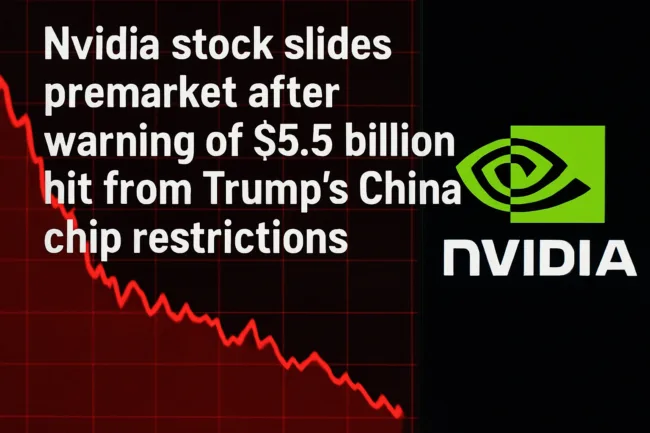 Nvidia warns of $5.5 billion sales hit amid tightening U.S. export restrictions on AI chips to China