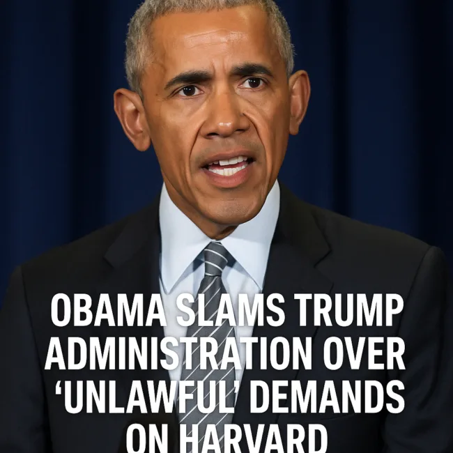 Obama slams Trump administration over ‘unlawful’ demands on Harvard, warns of threat to academic freedom