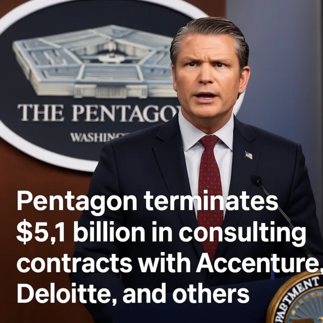 Pentagon terminates $5.1 billion in consulting contracts with Accenture, Deloitte and others