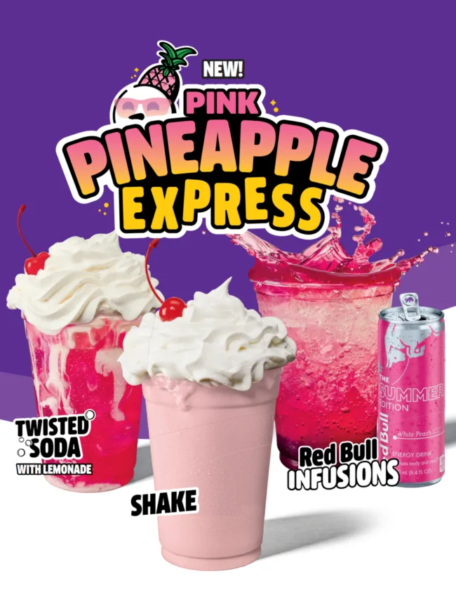 Jack in the Box reintroduces Pineapple Express as Pink Pineapple Express with bold beverages and digital-only $4.20 deal