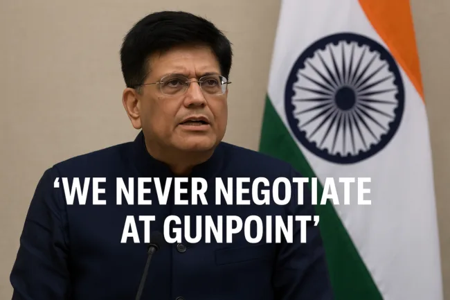 India holds firm on U.S. tariffs: Why Goyal says ‘no deal under pressure’
