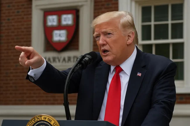 Representative image: Trump threatens Harvard's tax-exempt status in standoff over White House policy directives