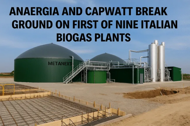 Anaergia and Capwatt break ground on first of nine Italian biogas plants, cementing €60m green energy partnership