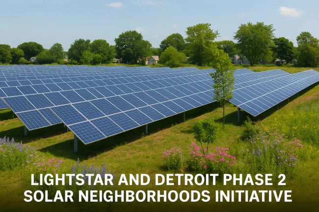 Detroit transforms vacant land into community solar power with Lightstar Renewables