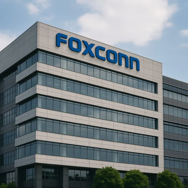 Representative image of Foxconn headquarters, highlighting the company’s $1.5 billion investment to expand Apple iPhone manufacturing in India.