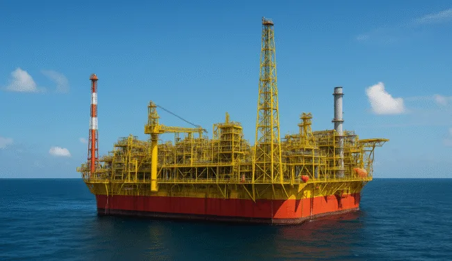 Representative image of a deepwater FPSO vessel, similar to infrastructure planned for the Gato do Mato project—Shell’s pre-salt gas-condensate development in Brazil’s Santos Basin, set to begin production by 2029.