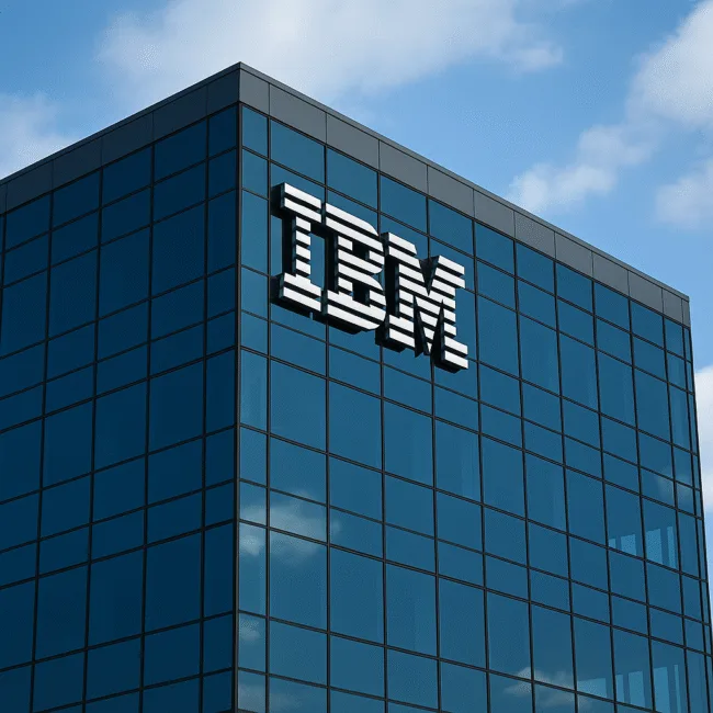 Representative image of IBM headquarters, as the company internally deploys Watsonx to automate HR, IT, and CSR operations amid its 2025 AI-led transformation.