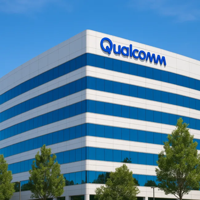 Qualcomm headquarters in San Diego, where the company drives innovation in 5G, AI, automotive, and Snapdragon technologies powering next-gen devices.