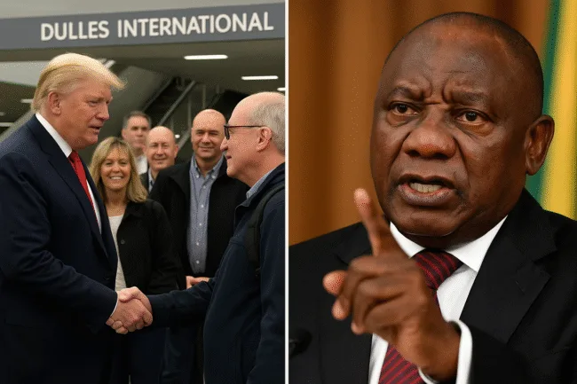 Representative image: Trump Welcomes 59 White South African Refugees as Ramaphosa Denounces Them as 'Cowards'