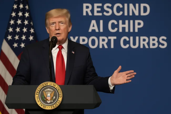 Representative image: Trump Administration Signals Repeal of Biden-Era AI Chip Export Curbs, Eyes New Bilateral Framework