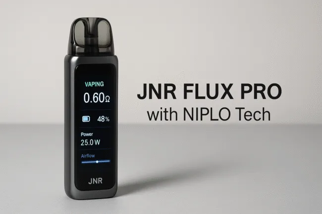 JNR Flux Pro debut powered by NIPLO Tech sets new benchmark for vaporization efficiency in next-gen vape kits