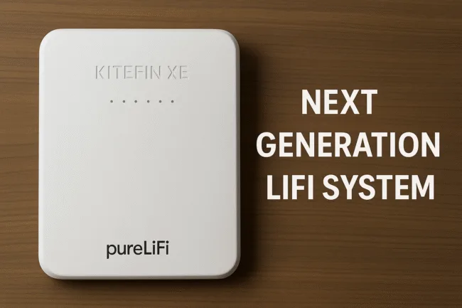 Secure wireless breakthrough pureLiFi expands Kitefin XE LiFi platform beyond national security use