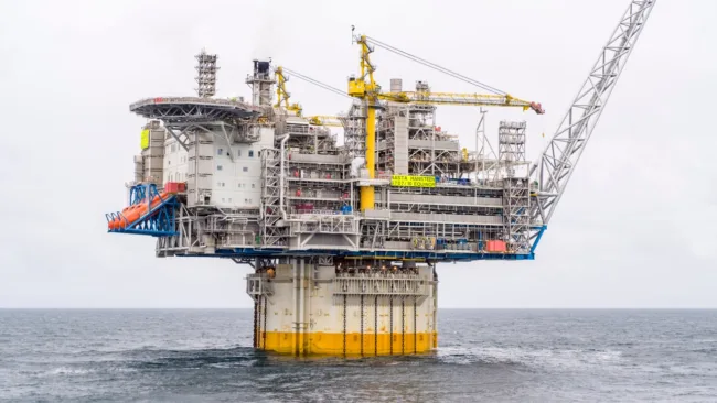 The Aasta Hansteen gas field’s towering spar platform in the Norwegian Sea—Norway’s deepwater engineering triumph anchoring stable, low-carbon gas supply to Europe in the energy transition era.