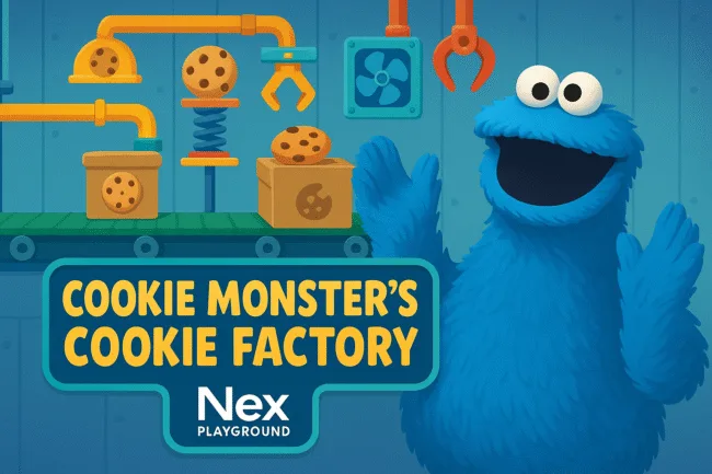 Nex Playground’s Cookie Monster’s Cookie Factory brings active learning to life in final Sesame Workshop game