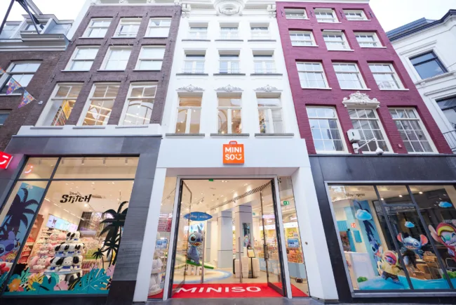 MINISO has opened a three-story flagship store in Amsterdam