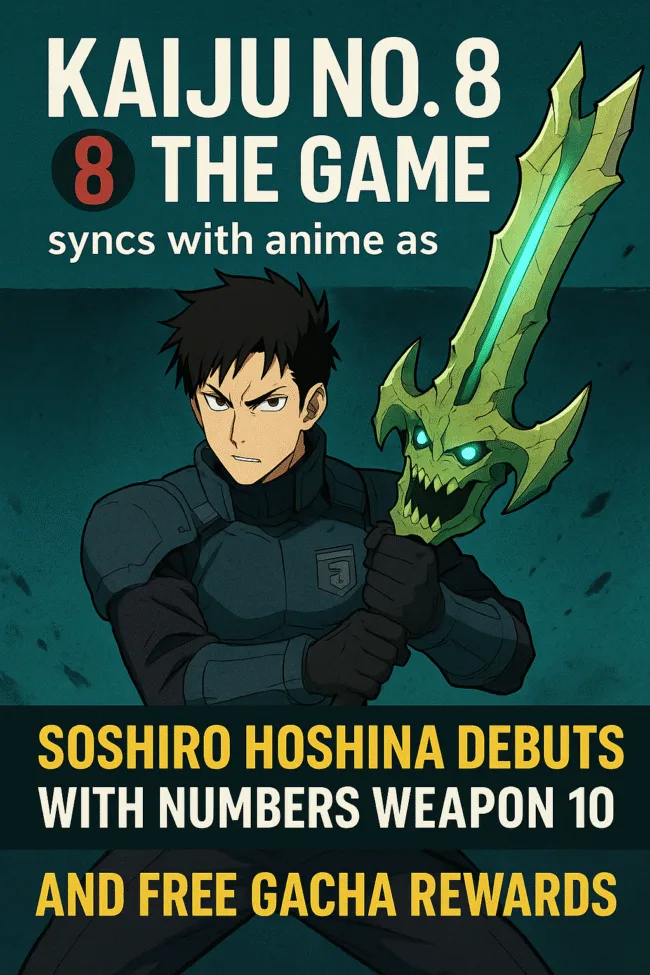 Kaiju No. 8 game syncs with anime as Soshiro Hoshina unlocks Numbers Weapon 10