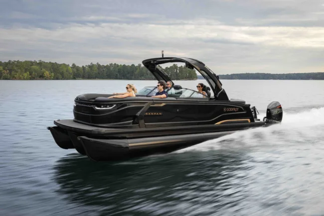 Godfrey Pontoon Boats’ 2026 redesign brings modularity, digital integration, and comfort-driven innovation to its Sanpan and Monaco models.