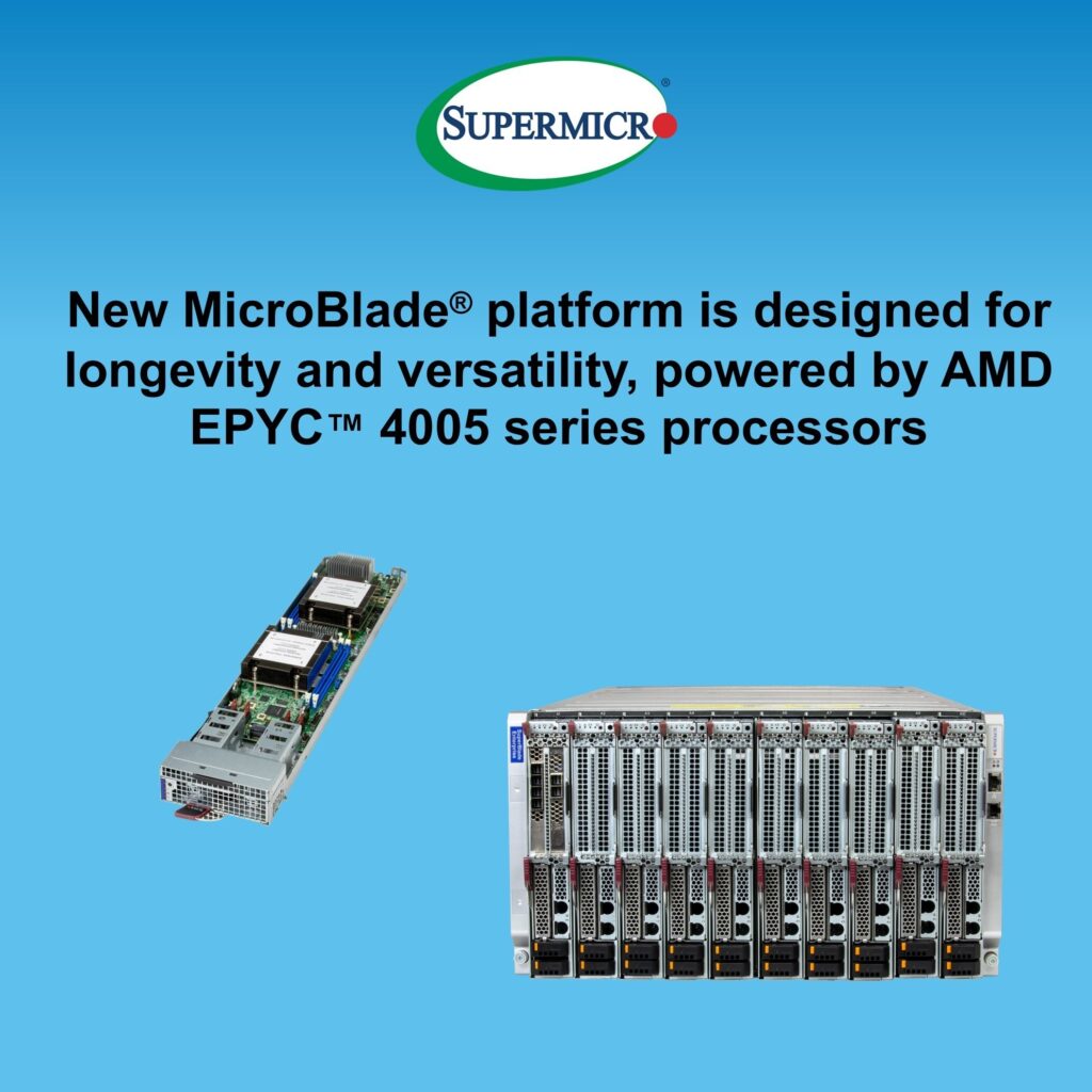 Supermicro introduces AMD EPYC 4005 MicroBlade as density becomes the new cloud battleground