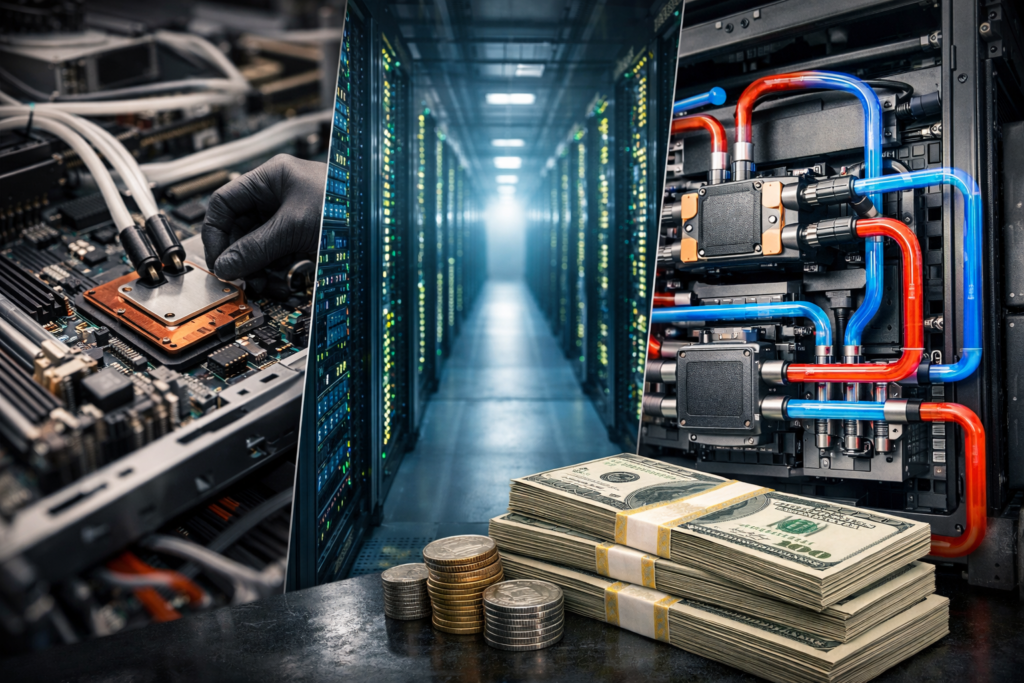 Ecolab’s $4.75 billion CoolIT Systems acquisition signals rising stakes in AI data centre cooling, as liquid cooling technologies become critical to high-performance computing infrastructure (Representative image).