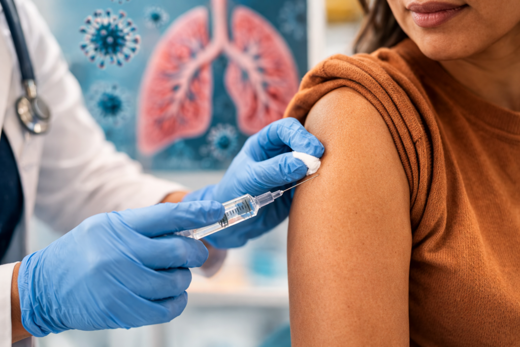 Representative image: A healthcare professional prepares an RSV vaccine dose as researchers expand adult immunization strategies following the U.S. Food and Drug Administration’s approval allowing GSK plc’s Arexvy RSV vaccine to be used in at-risk adults aged 18 to 49.