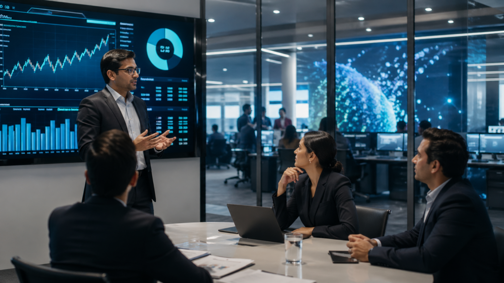 Representative image of enterprise AI transformation and digital services strategy, as Cognizant Q1 2026 results put the spotlight on bookings growth, Project Leap margin savings, and the harder test of converting AI momentum into durable earnings.
