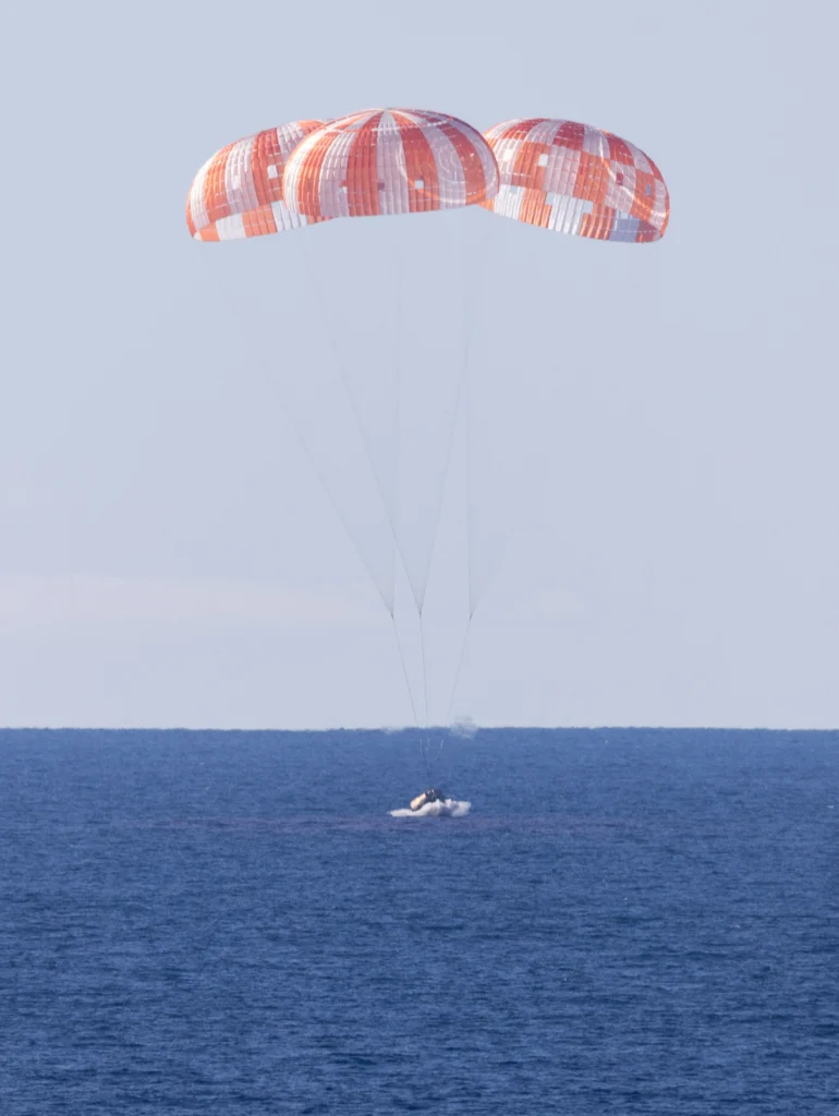 Artemis II crew splashes down in Pacific after first crewed lunar flyby since Apollo 17 in 1972