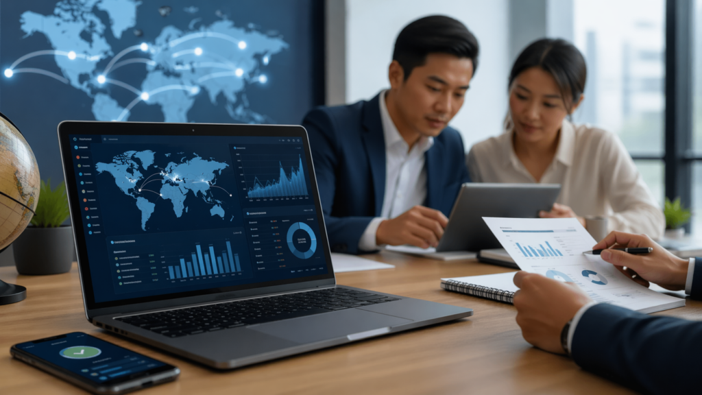 Representative image of cross-border fintech payment flows and investor analysis as Payoneer Global stock (NASDAQ: PAYO) heads into a key earnings catalyst.