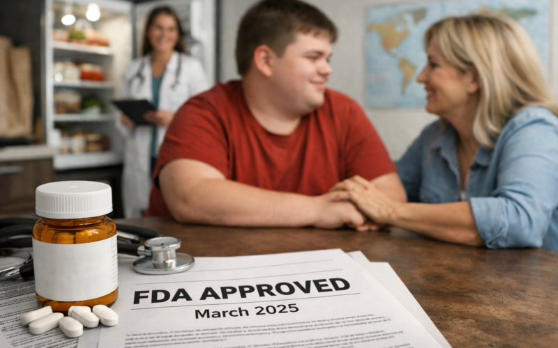 Representative image of Prader-Willi syndrome treatment progress, reflecting the breakthrough after United States Food and Drug Administration approval of the first drug for hyperphagia in March 2025 and the growing search for new care options for families managing Prader-Willi syndrome.