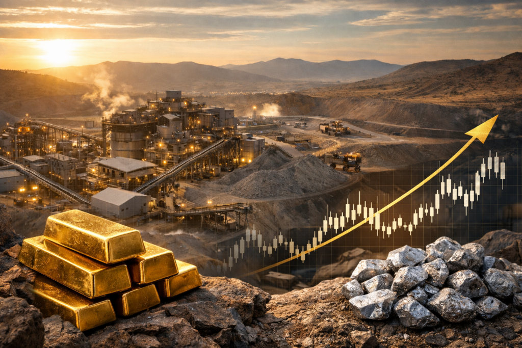 Representative image of a large precious metals mining operation, illustrating the Fresnillo plc share price surge as investors weigh whether the FTSE 100 miner’s 2026 guidance cut is a temporary pause in the silver and gold bull run.