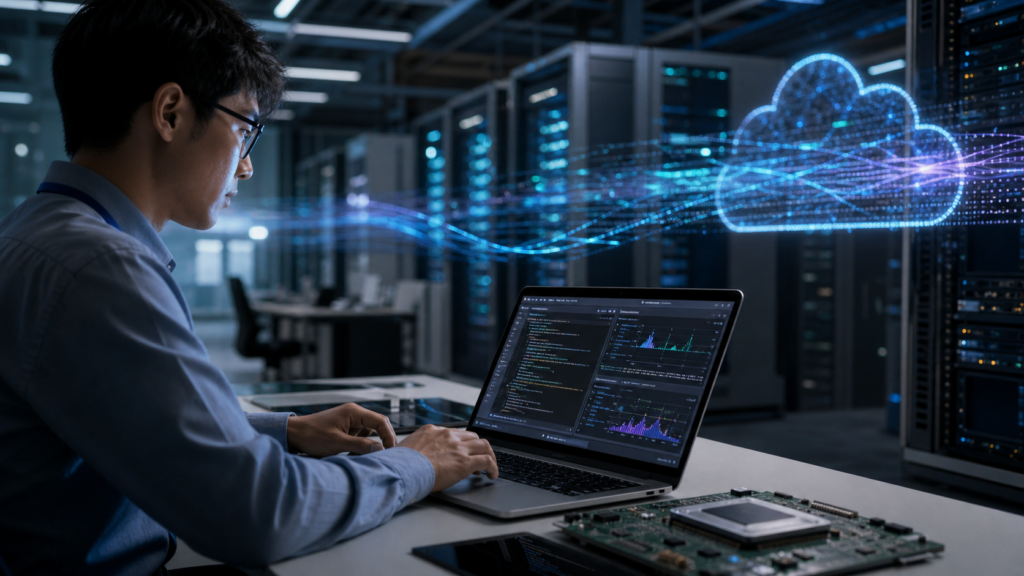 Representative image of cloud developers analysing AI workload performance on Arm-based infrastructure as Arm Performix pushes Arm Holdings deeper into the software optimisation stack.