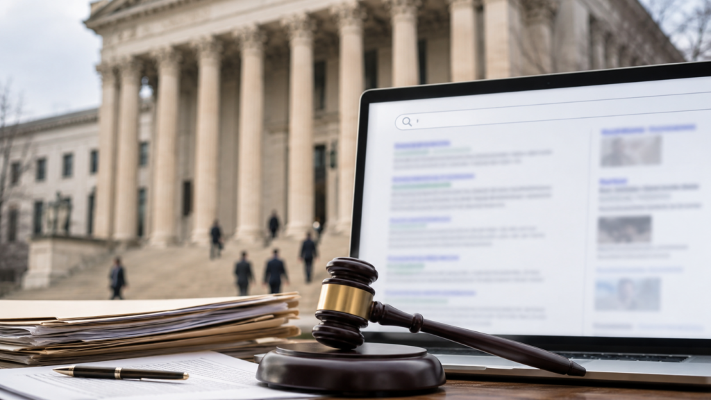 Representative image: Google’s antitrust appeal over its search engine monopoly raises fresh questions about Big Tech regulation, online search competition, and Alphabet’s legal risk in the United States.