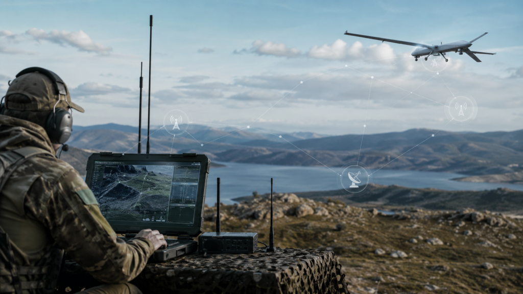 Representative image: Drone connectivity and secure communications technology are emerging as key themes for Elsight investors as the ASX-listed defence technology stock rallies on Halo platform momentum and Blue UAS List clearance.