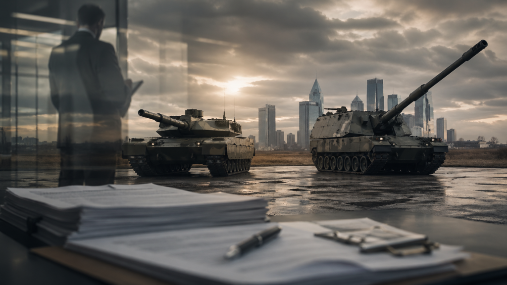 Representative image of European defence manufacturing and audit scrutiny as KNDS faces questions over a Qatar arms contract investigation ahead of its planned Frankfurt and Paris listing.