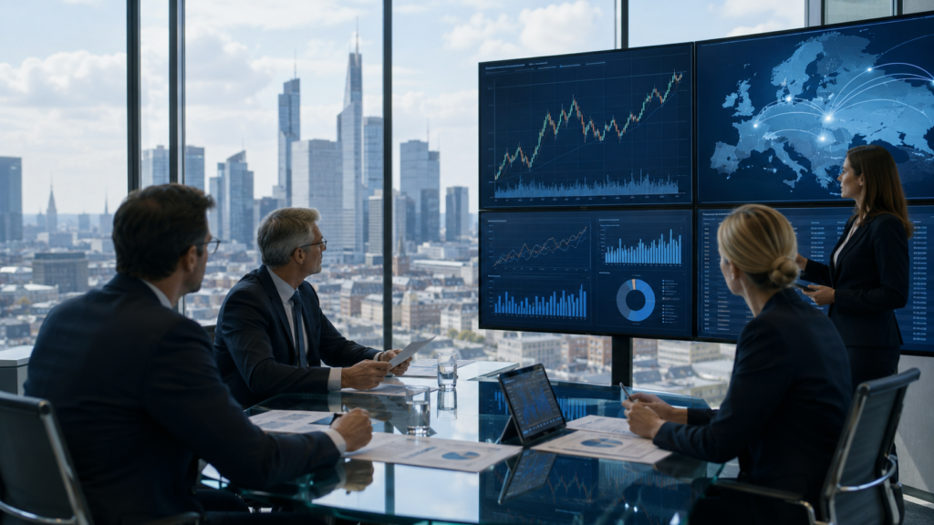 Representative image showing European capital markets analysis and cross-border investment flows, as the European Union’s supervision deal raises hopes for deeper financial integration.