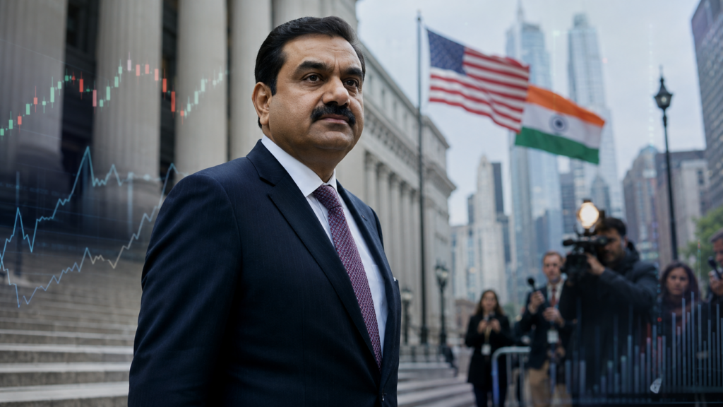 Representative image: Gautam Adani’s reported United States legal breakthrough has eased pressure on Adani Group stocks, as investors assess the potential end of the criminal fraud case and the wider impact on India’s infrastructure and capital markets.