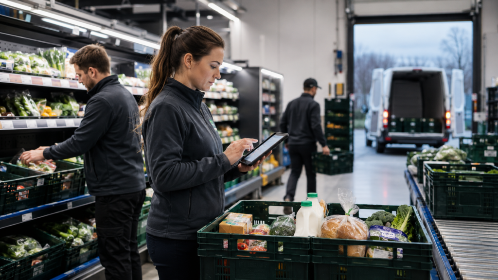 Representative image of grocery ecommerce fulfilment and last-mile delivery operations, reflecting how the Ocado Group plc and Asda partnership could reshape online grocery technology in the United Kingdom.