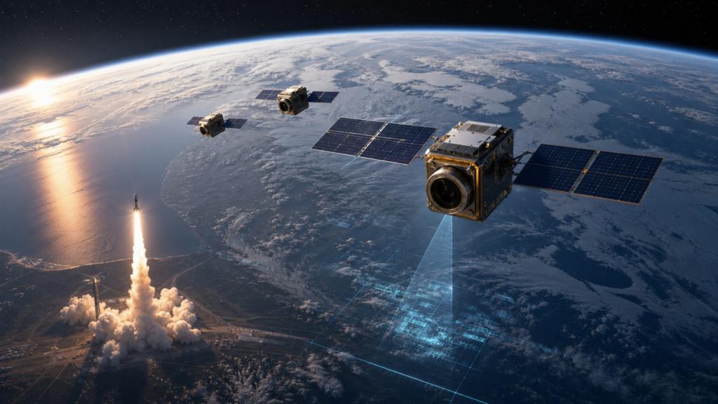 Representative image: Planet Labs’ Pelican satellite launch highlights how high-resolution Earth observation, AI-enabled imaging, and sovereign space capability are becoming critical tools for Sweden, NATO, and the wider defense intelligence market.