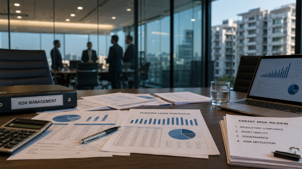 Representative image: Housing finance reports and credit-risk documents reflect Aavas Financiers’ simultaneous CFO and CRO transition, highlighting governance scrutiny, regulatory oversight, asset quality and funding discipline.
