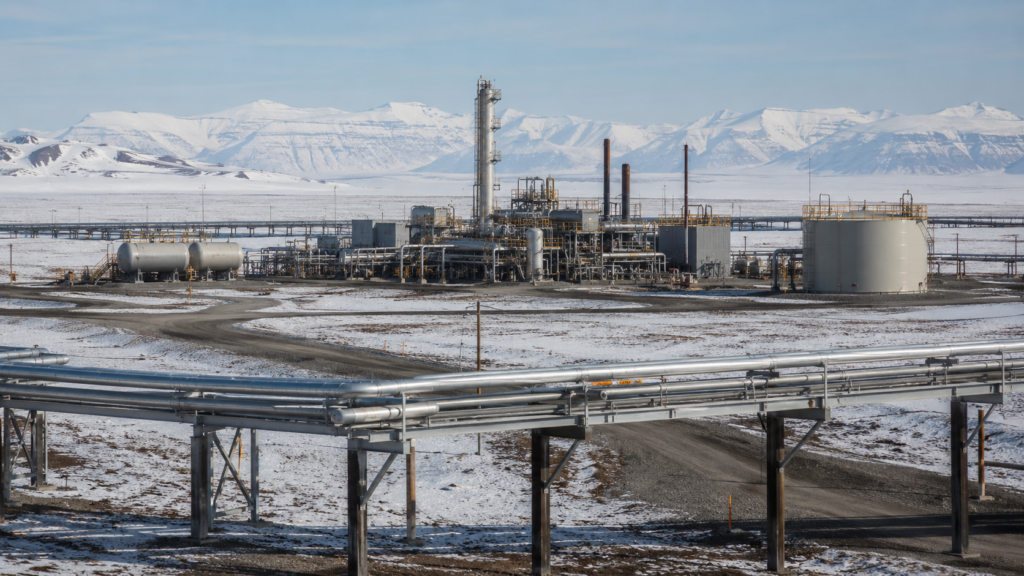 Representative image: Arctic oilfield pipelines and processing infrastructure highlight APA Corporation’s Savant Alaska acquisition and its strategic push to strengthen North Slope energy development.