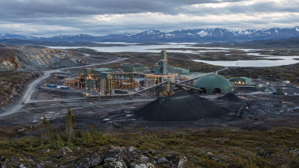 Representative image of a copper and base metals processing facility in a rugged mining region, illustrating how Eldorado Gold Corporation’s McIlvenna Bay first concentrate milestone could strengthen Canada’s critical minerals supply chain.