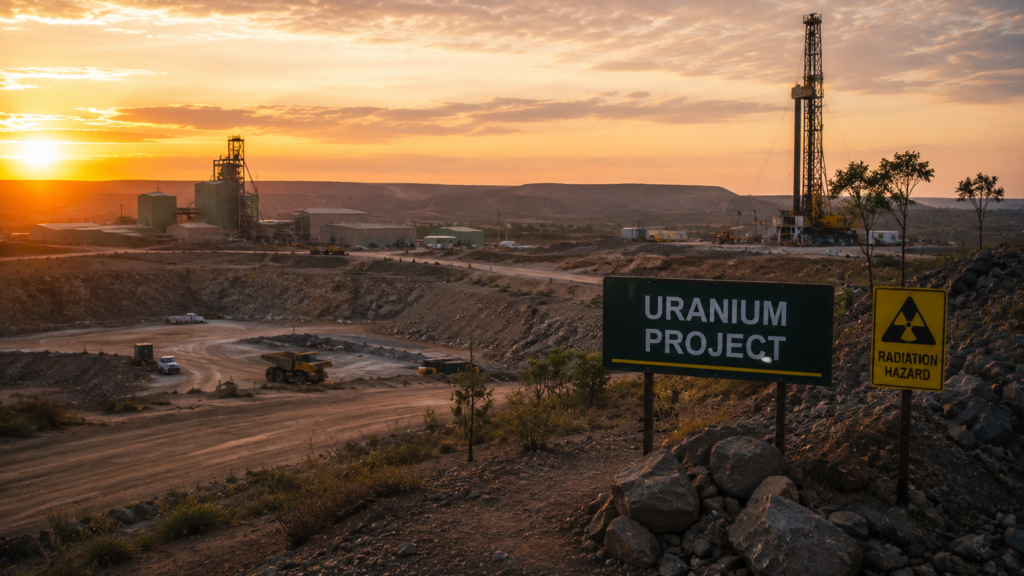 Representative image of an Australian uranium project as ASX uranium stocks rise after Australia and India finalise arrangements supporting peaceful nuclear fuel exports.