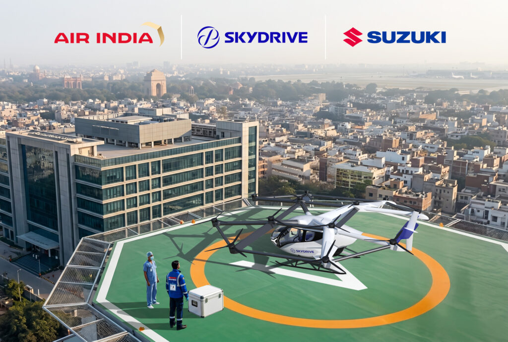 Air India, SkyDrive and Suzuki assess eVTOL network for time-critical medical cargo in India